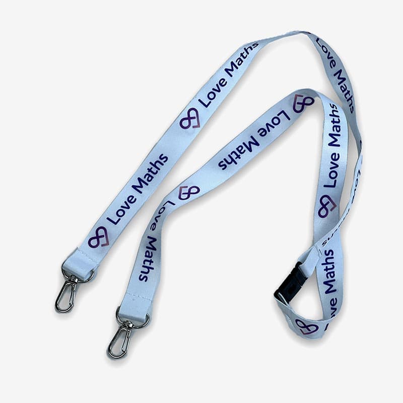 Custom Printed Double Clip Lanyards