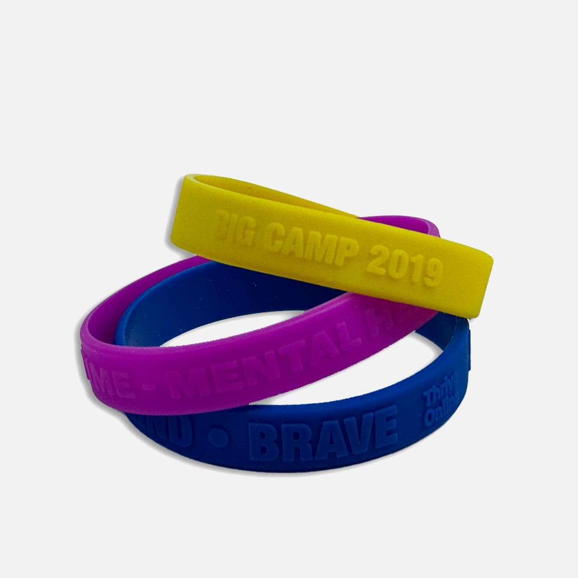 Silicone Wristbands Embossed