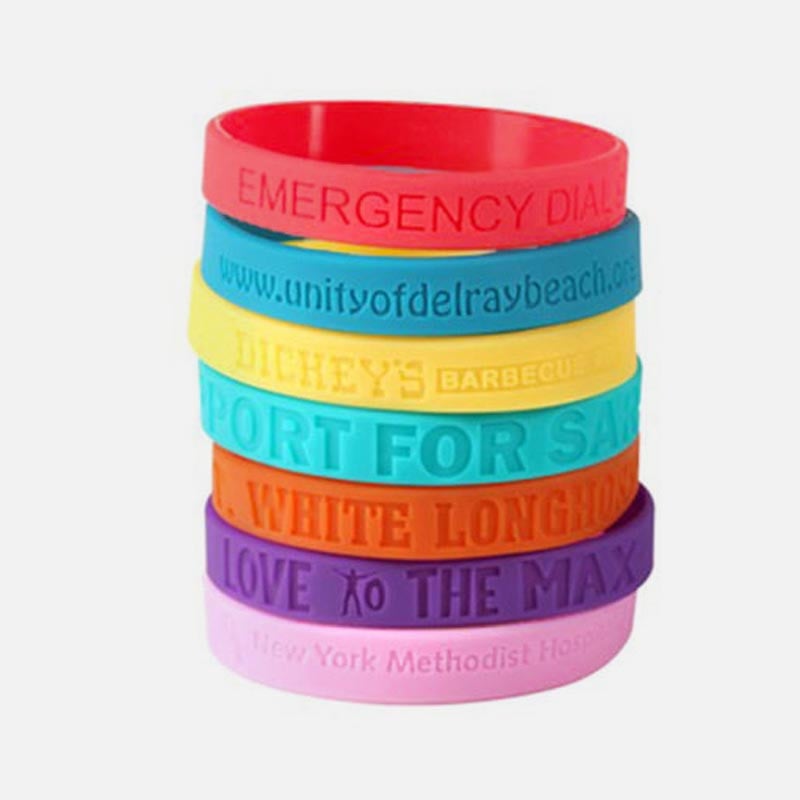 Wristbands Silicone Debossed